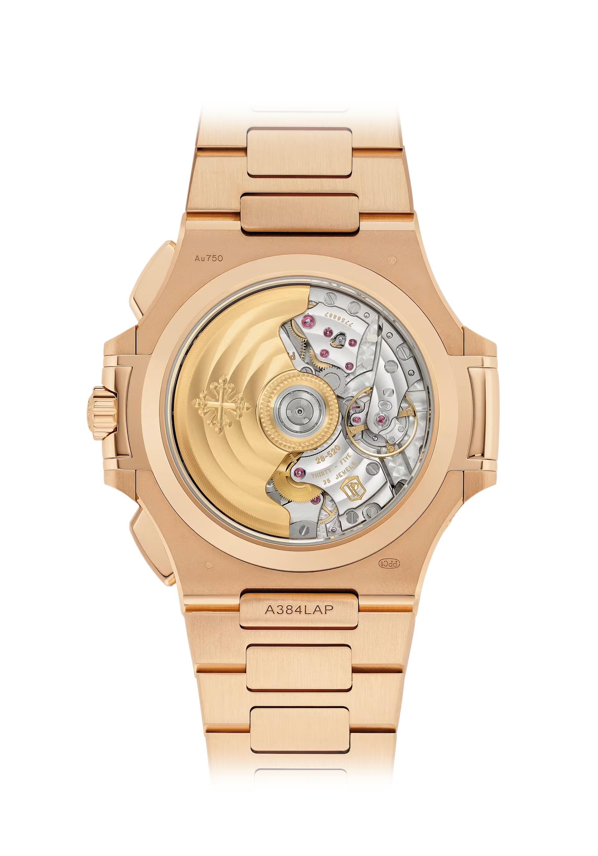 Patek Philippe Nautilus Haute Joaillerie Flyback Chronograph 40.5mm Rose Gold