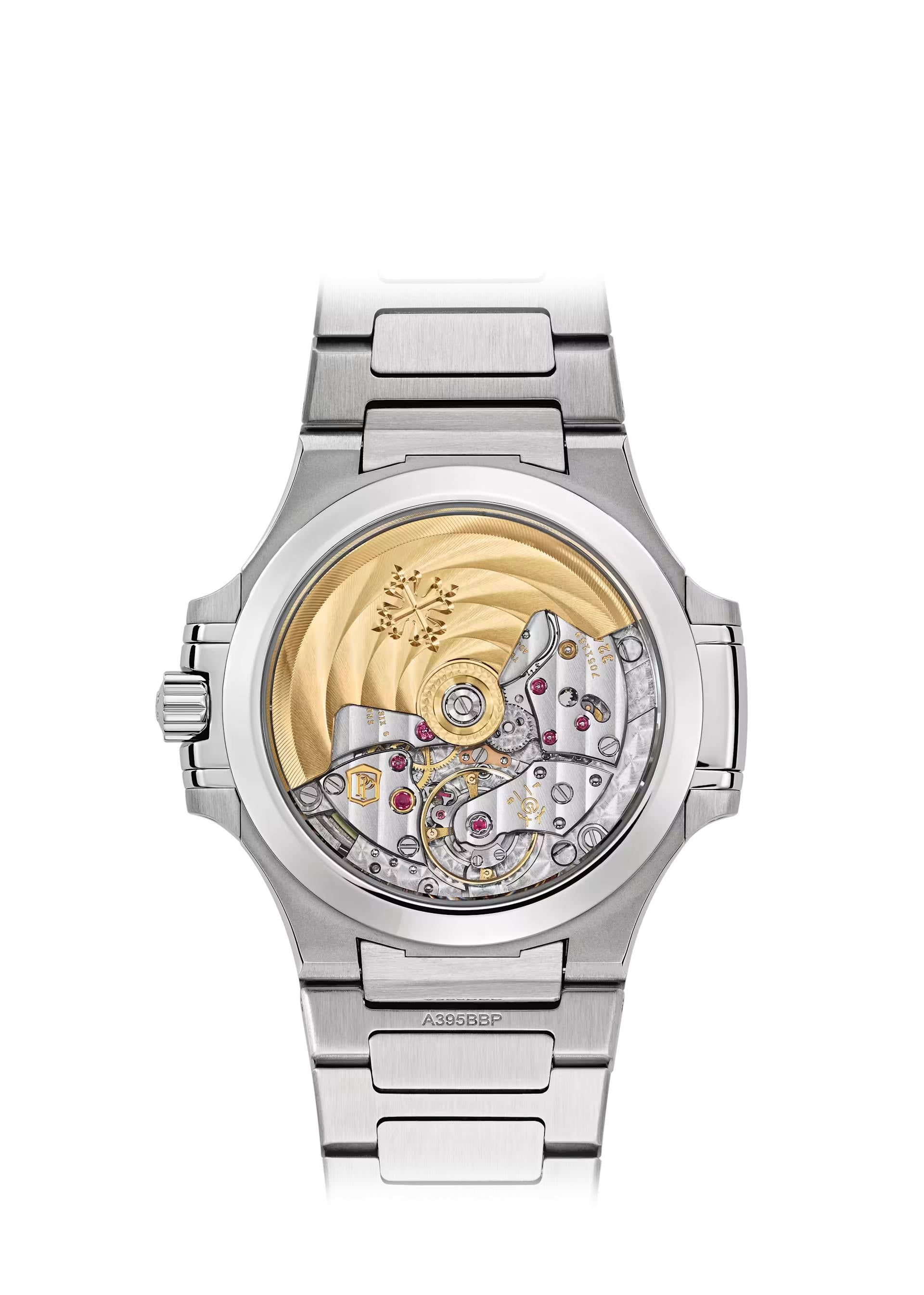 Patek Philippe Nautilus Joaillerie 40mm Platinum Charcoal Dial Emerald Bezel