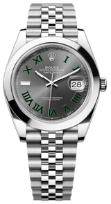 Rolex Datejust 41mm Smooth Bezel "Wimbledon" Dial Jubilee - 126300 - New 2025