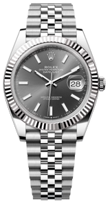 Rolex 41mm Fluted Bezel Slate Index Dial Jubilee - 126334 - New 2025