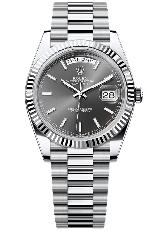 Rolex Day-Date "President" 40mm Platinum Slate Index Dial - 228236 - New 2026 