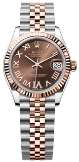 Rolex Lady Datejust 31mm Chocolate Roman Dial Two-Tone Jubilee - 278271 - New 2025