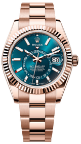 Rolex Sky-Dweller 42mm Rose Gold Blue Dial Oyster - 336935  - New 2025