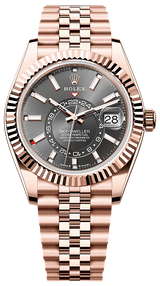 Rolex Sky-Dweller 42mm Rose Gold Rhodium Dial Jubilee - 336935 - New 2025