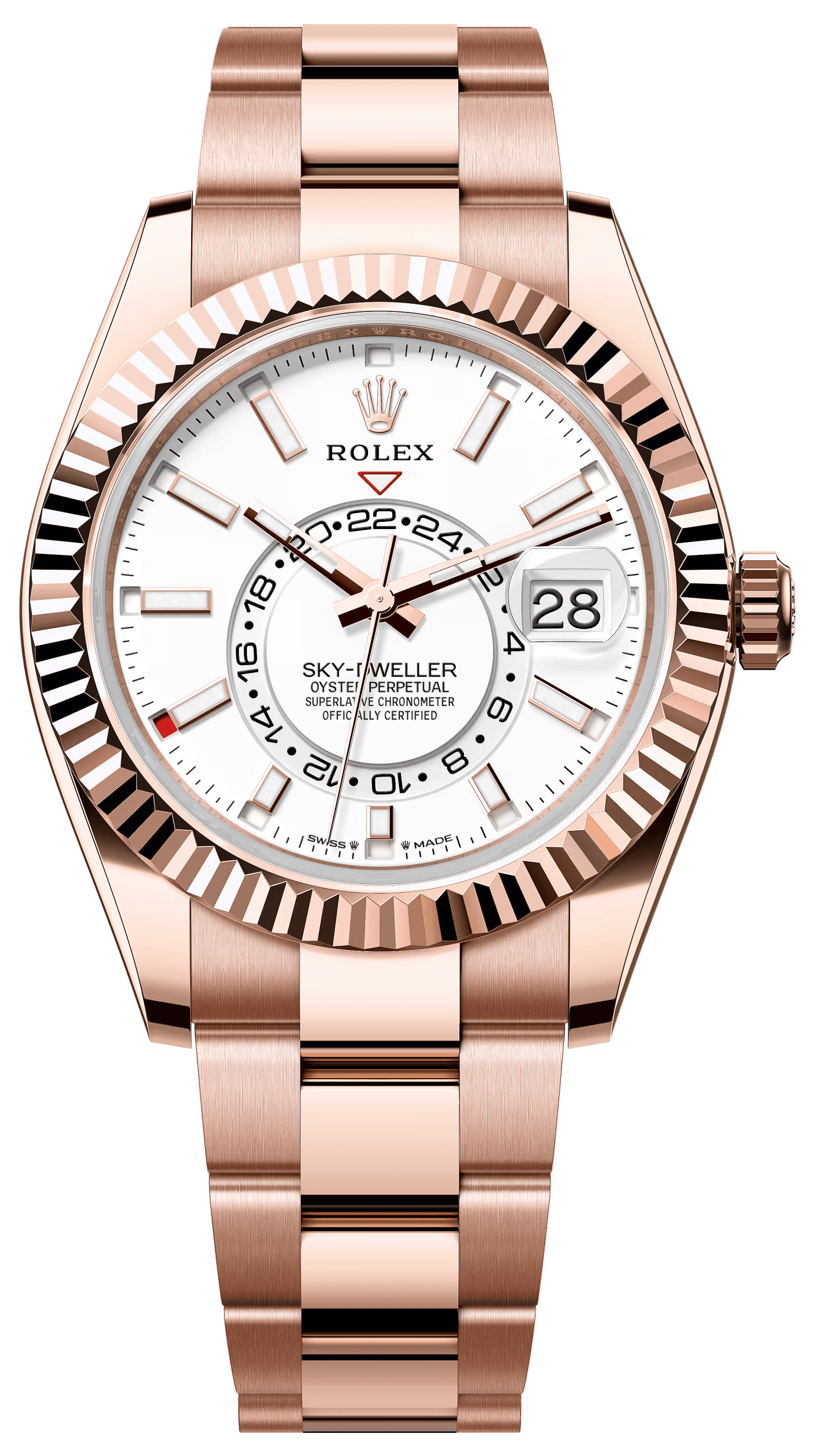 Rolex Sky-Dweller 42mm Everose Gold White Dial Oyster Bracelet 336935 – New 2025