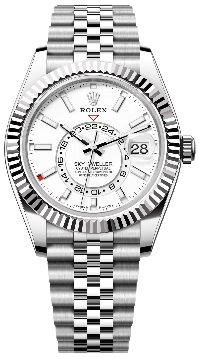 Rolex Sky-Dweller 42mm Stainless Steel White Dial Jubilee – 336934 – New 2025