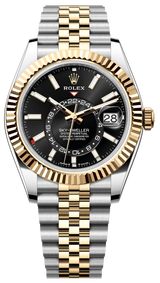 Rolex Sky-Dweller 42mm Two-Tone Yellow Gold Black Dial Jubilee – 336933 – New 2025