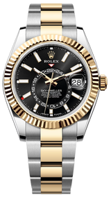 Rolex Sky-Dweller 42mm Two-Tone Yellow Gold Black Dial Oyster – 336933 – New 2025