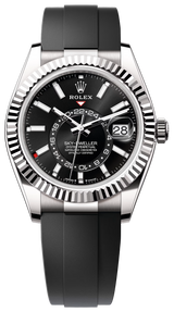 Rolex Sky-Dweller 42mm White Gold Black Dial Oysterflex - 336239 - New 2025