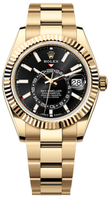 Rolex Sky-Dweller 42mm Yellow Gold Black Dial Oyster - 336938 - New 2025