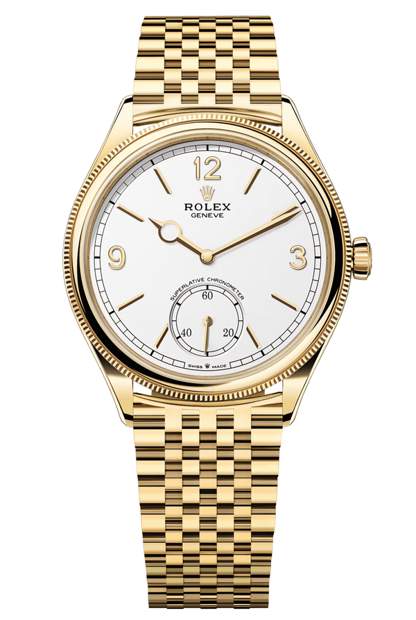 Rolex 1908 52508 Yellow Gold White Dial Settimo Bracelet – New 2025