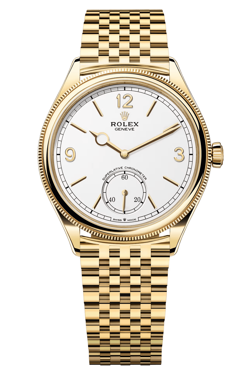 Rolex 1908 52508 Yellow Gold White Dial Settimo Bracelet – New 2025