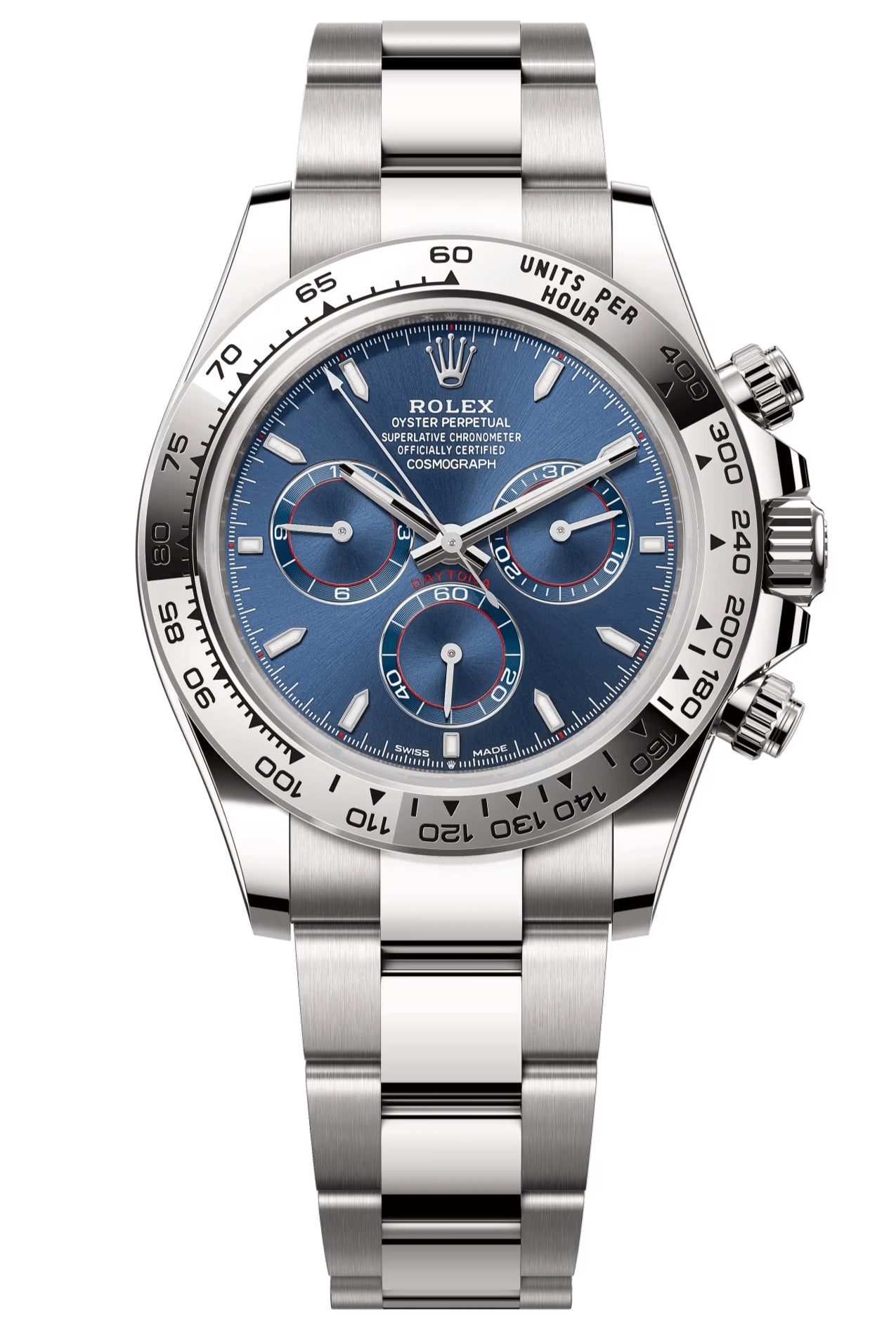 Rolex Cosmograph Daytona 40mm White Gold Blue Dial 126509 – New 2025 / 2026