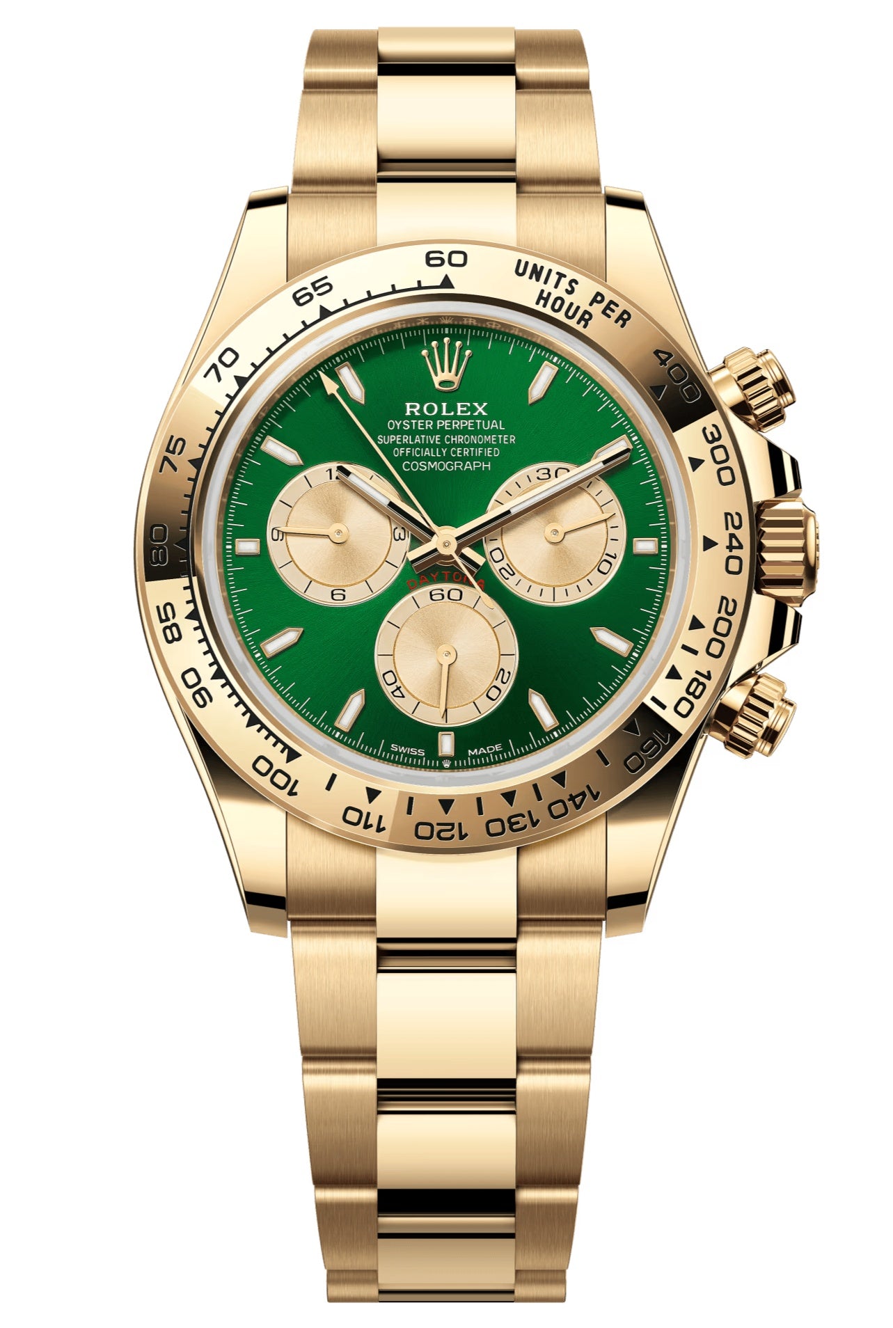 Rolex Cosmograph Daytona "John Mayer" 40mm Yellow Gold Green and Golden Dial