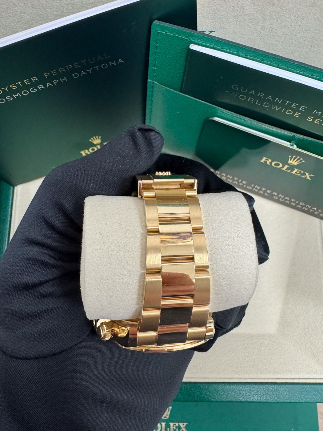 Rolex Cosmograph Daytona "John Mayer" 40mm Yellow Gold Green and Golden Dial