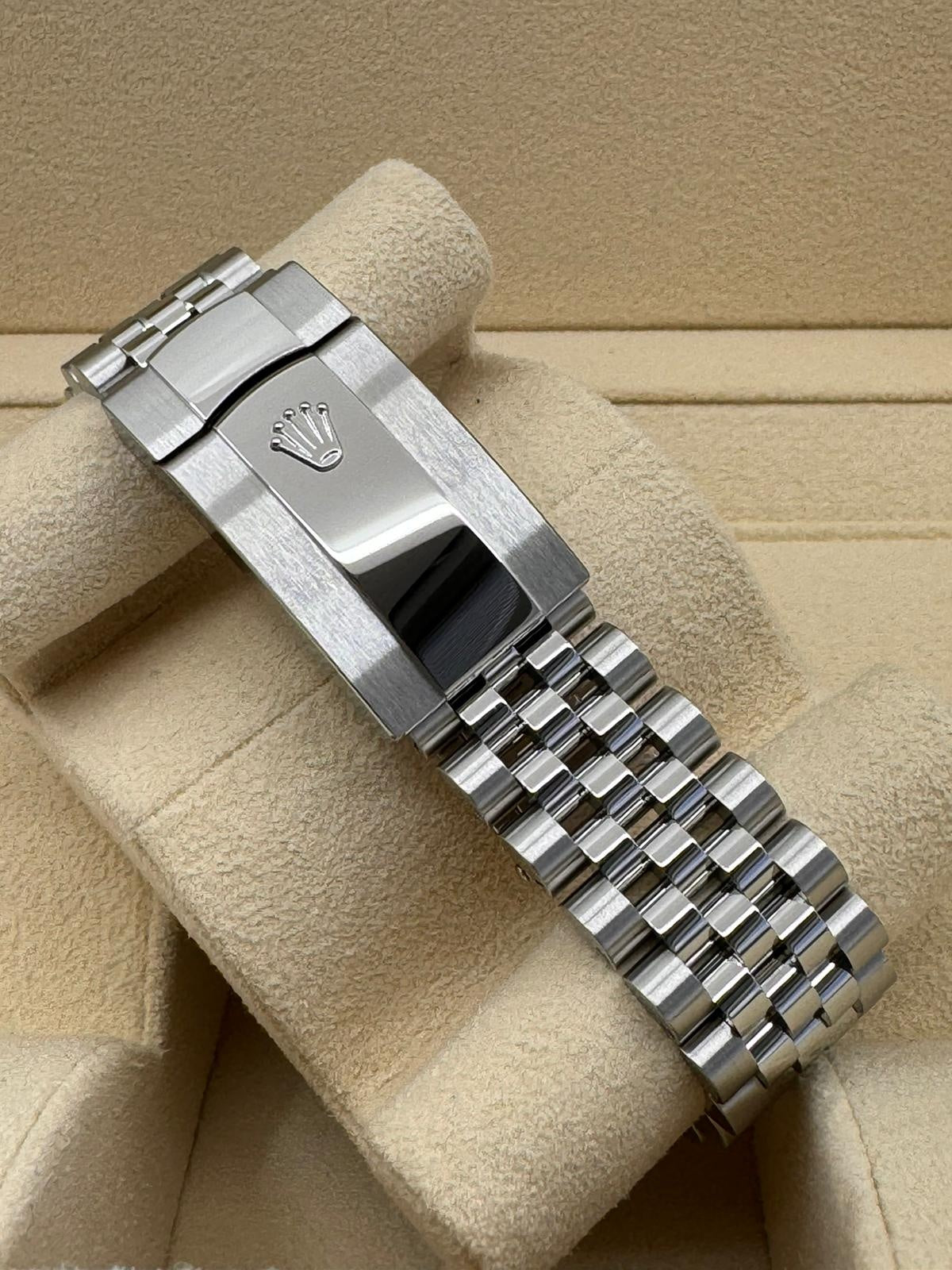 Rolex Datejust 36mm White Roman Dial Fluted Bezel Jubilee Bracelet 126234