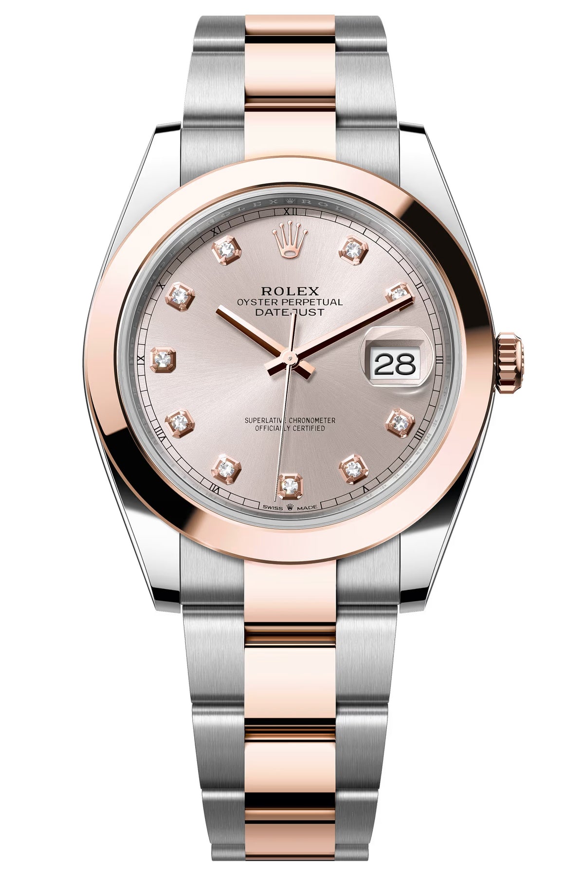 Rolex Datejust 41mm 126301 Sundust Diamond Everose Oyster – New 2025