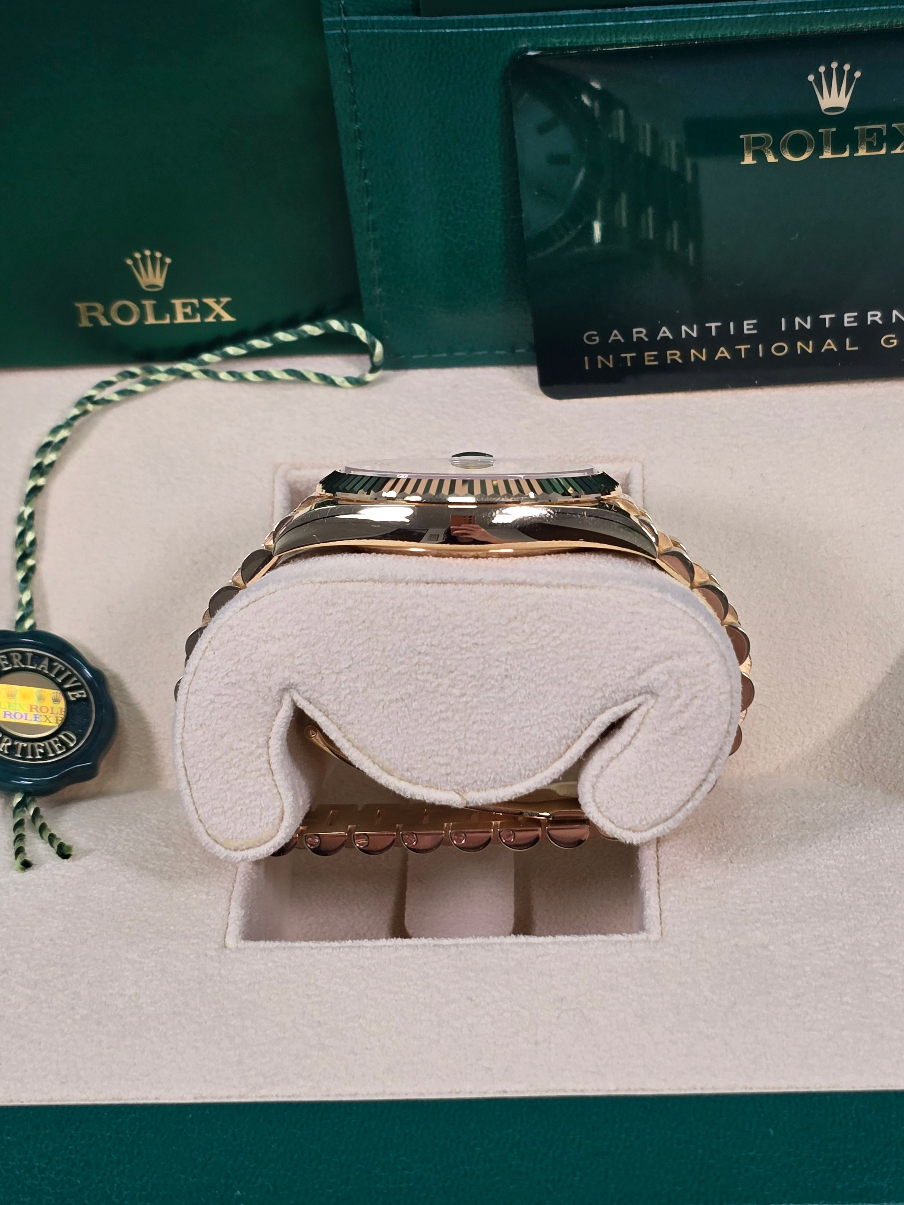 Rolex Day-Date "President" 40mm Yellow Gold Silver Index Dial - 228238