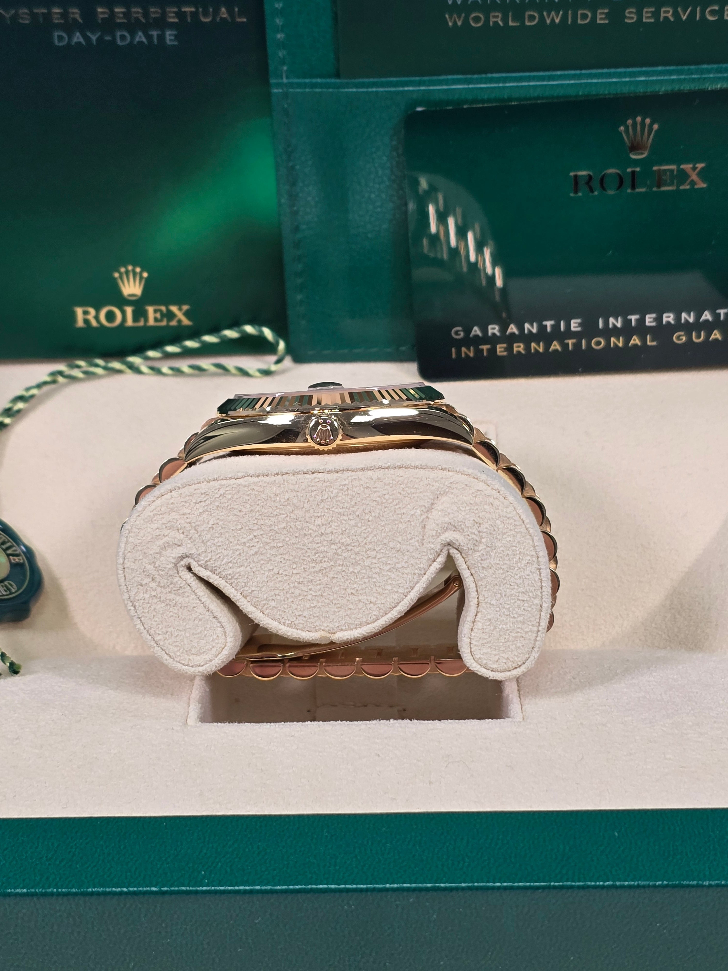 Rolex Day-Date "President" 40mm Yellow Gold Silver Index Dial - 228238
