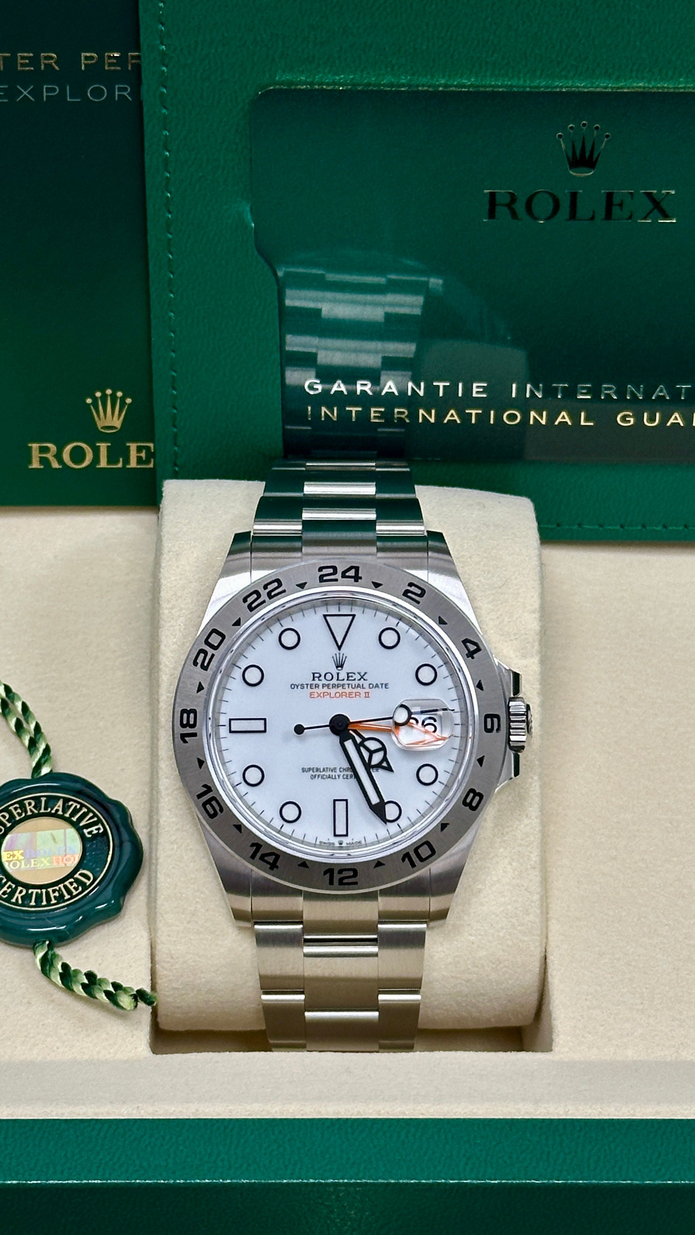 Rolex Explorer II 42mm White “Polar” Dial 226570 – New 2025 / 2026