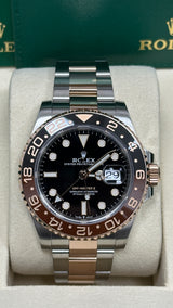 Rolex GMT-Master II 126711CHNR Two-Tone Everose and Steel Case Close-Up – “Root Beer” New 2025