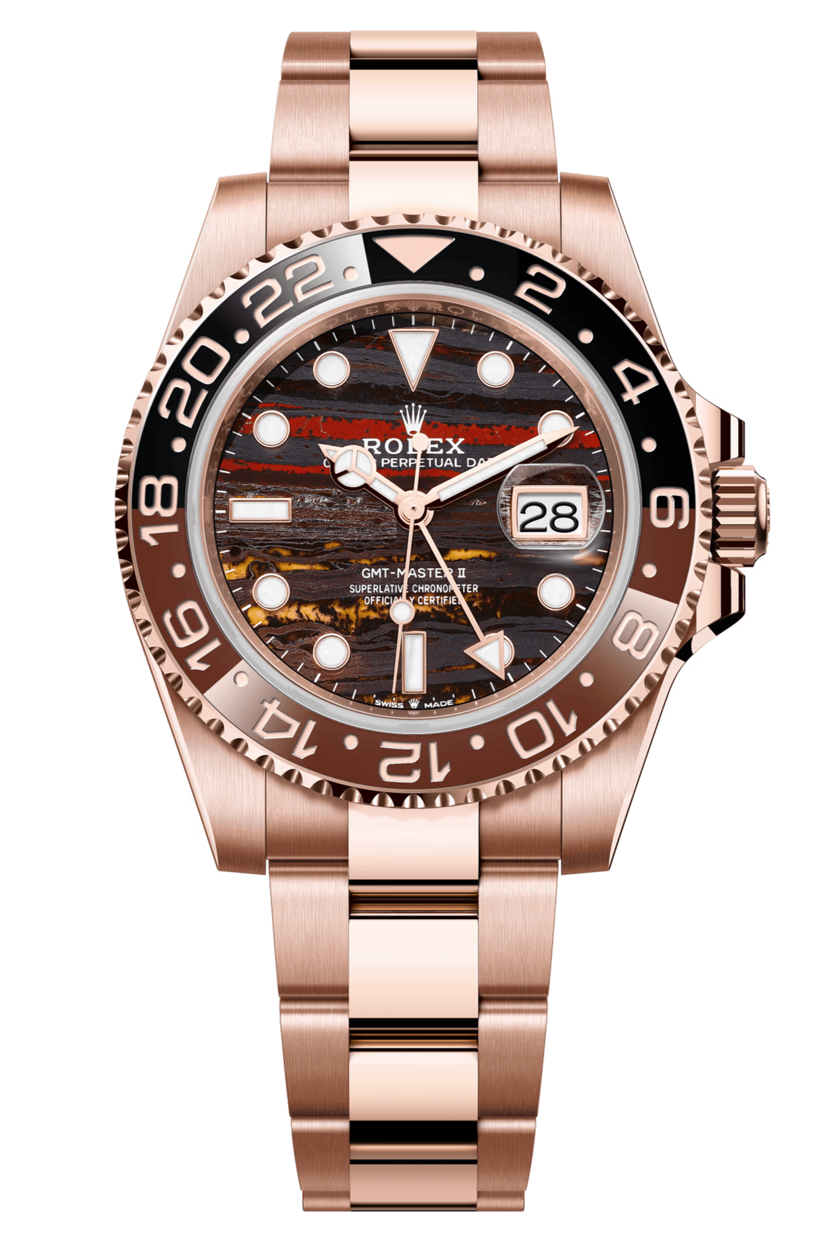 Rolex GMT-Master II 40 mm 126715CHNR Everose “Rootbeer” Tiger Iron