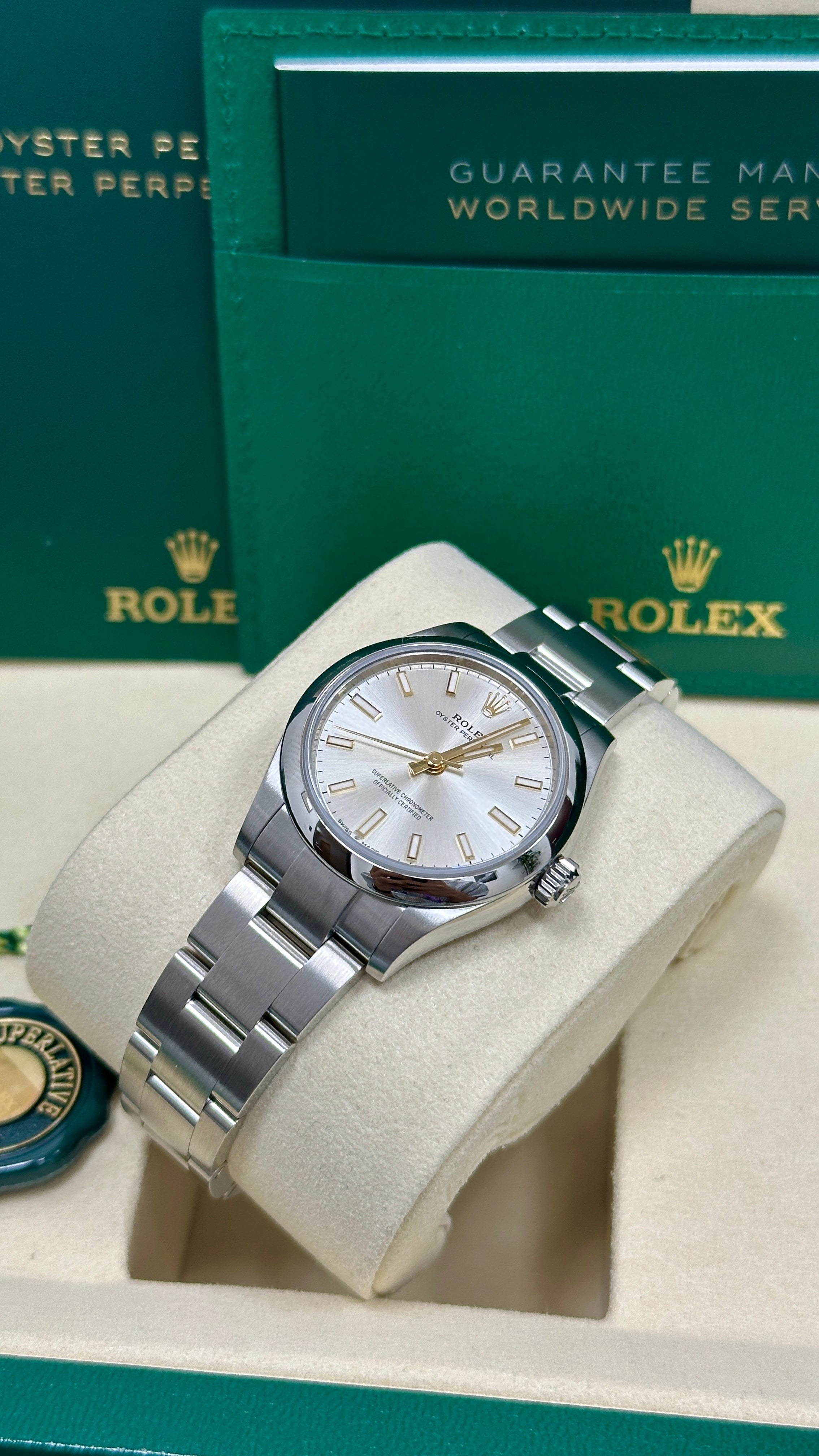 Rolex Oyster Perpetual 31mm Silver Dial Oyster Bracelet – 277200