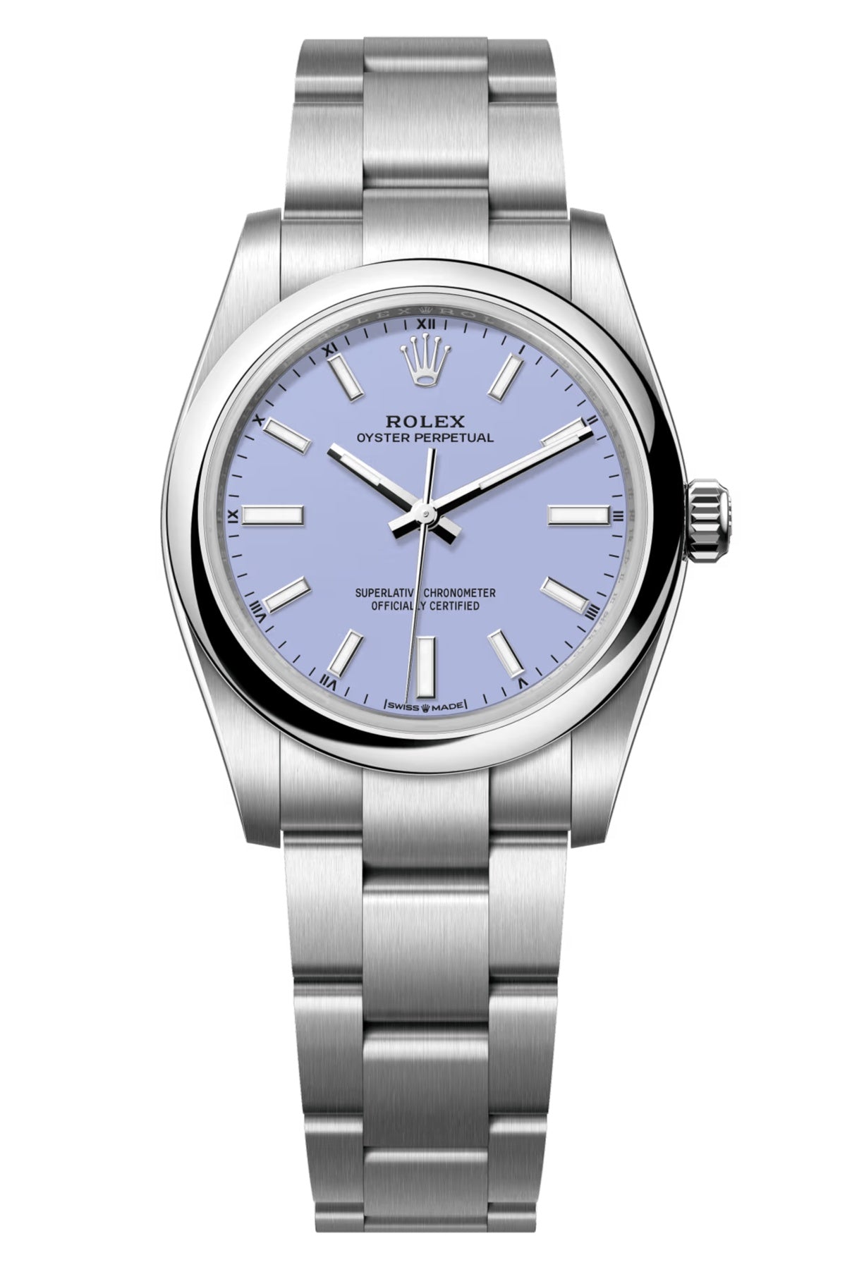 Rolex Oyster Perpetual 34mm 124200 Lavender Dial Oyster – New 2025 / 2