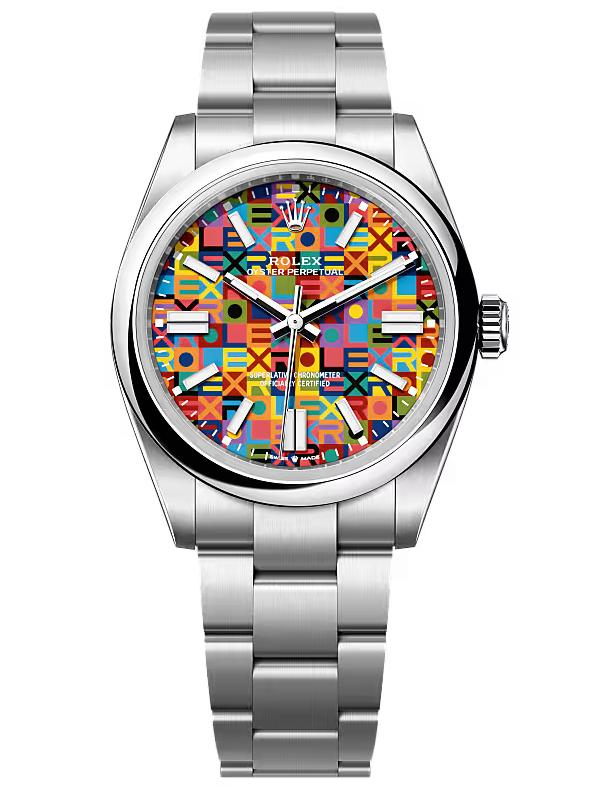 Rolex Oyster Perpetual 41 Multicoloured Jubilee Motif Dial Oyster Bracelet