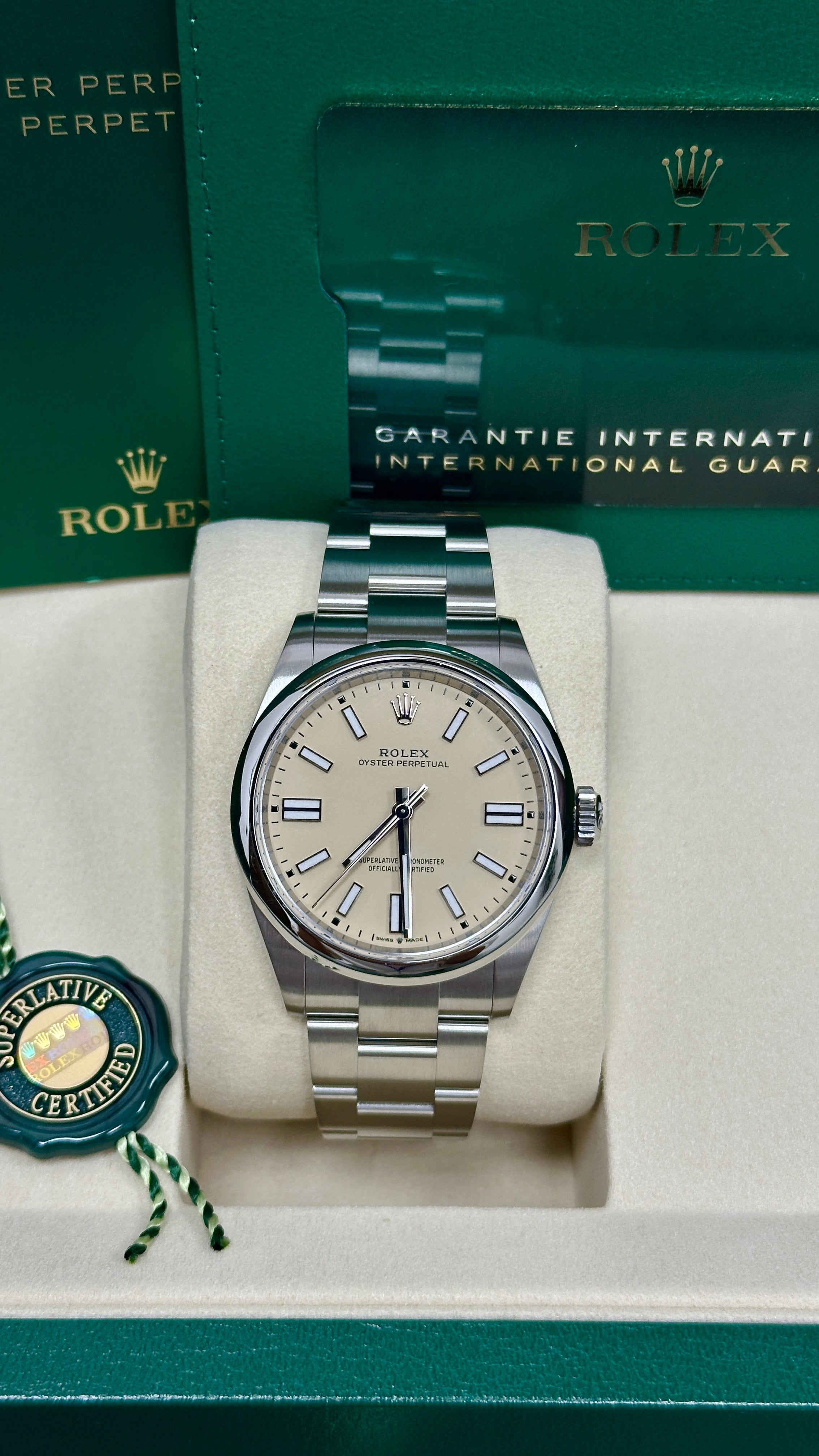 Rolex Oyster Perpetual 41mm Beige Dial - 134300