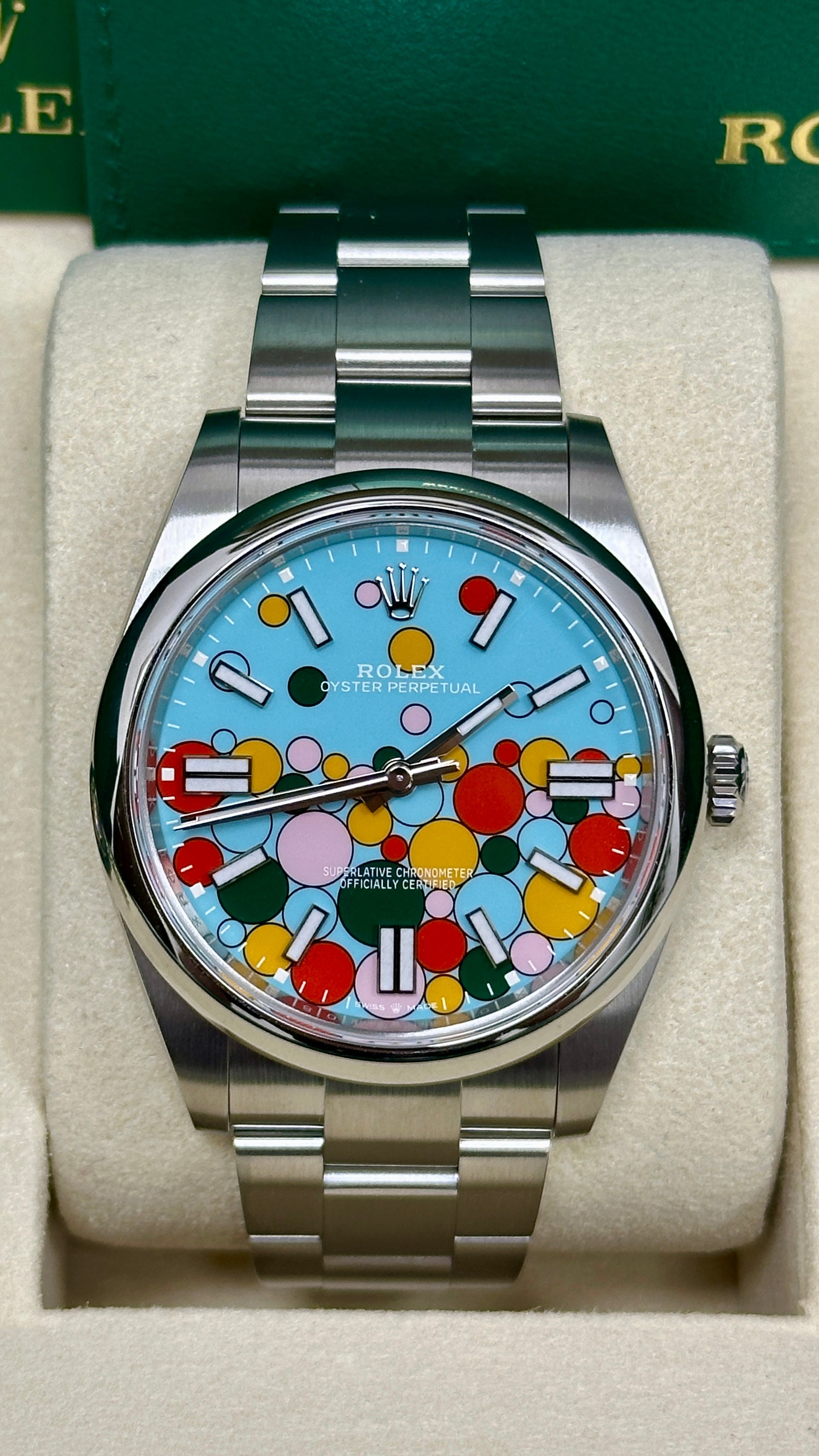 Rolex Oyster Perpetual 41mm Celebration Dial - 124300 - New 2025
