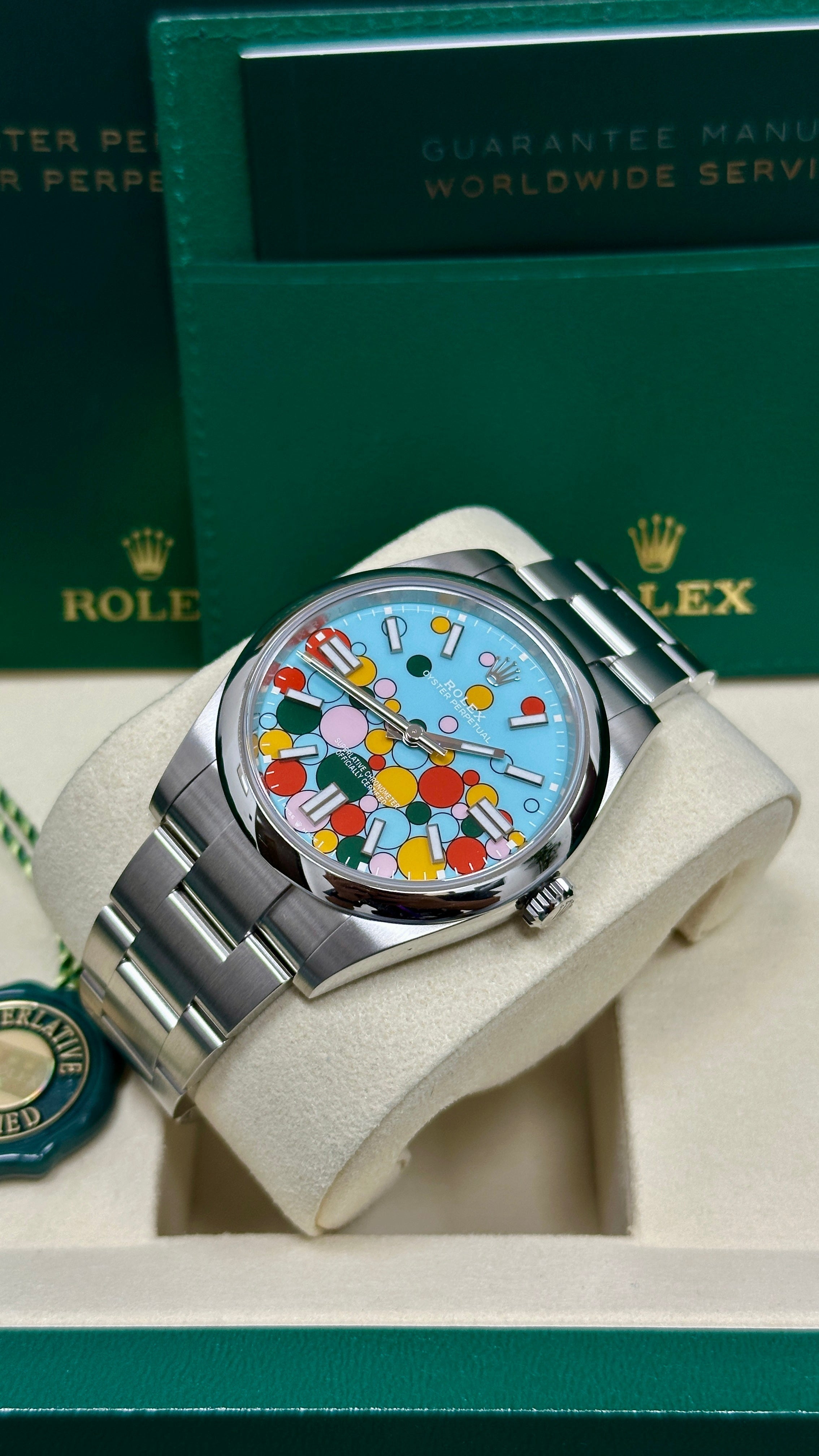 Rolex Oyster Perpetual 41mm Celebration Dial - 124300 - New 2025 Rolex Oyster Perpetual 41mm Celebration Dial - 124300 - New 2025
