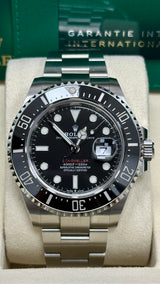 Rolex Sea-Dweller 126600 Black Cerachrom Bezel Close-Up – 2025