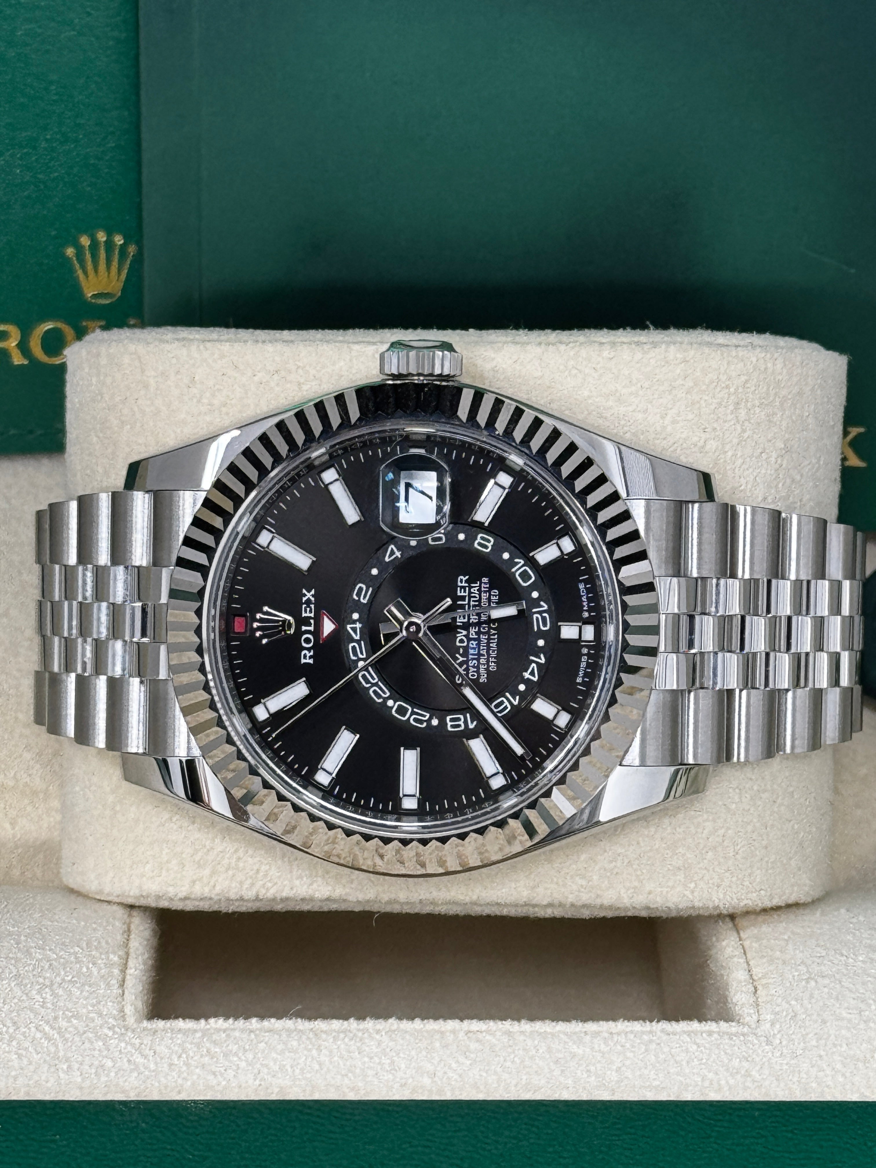 Rolex Sky-Dweller 42mm Black Dial Jubilee Bracelet 336934 – New 2025 / 2026