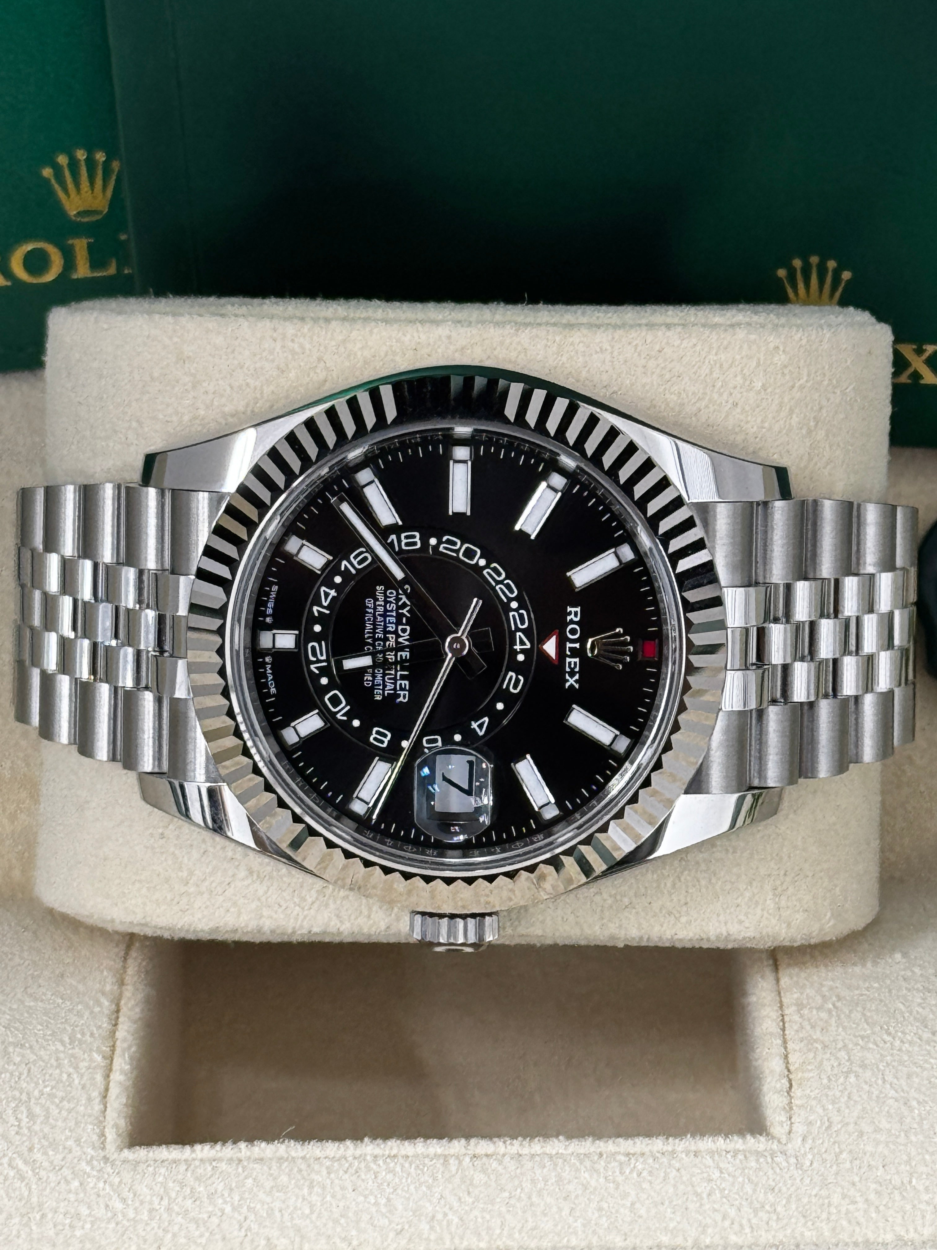 Rolex Sky-Dweller 42mm Black Dial Jubilee Bracelet 336934 – New 2025 / 2026