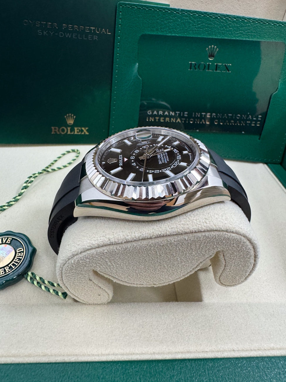 Rolex Sky-Dweller 42mm White Gold Black Dial Oysterflex 336239 – New 2