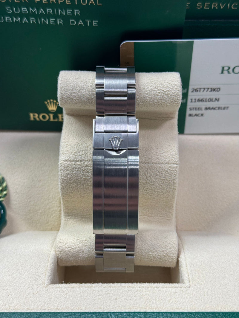 Rolex Submariner 116610LN Caseback and Bracelet Finish in Stainless Steel