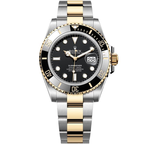 Rolex Submariner 41 mm 126613LN Black Dial Black Cerachrom Bezel Two-Tone Yellow Gold – New 2025