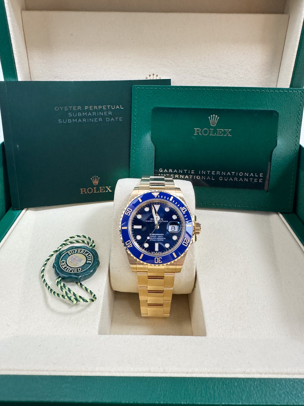 Rolex Submariner "Full Gold Bluesy" 41mm Yellow Gold Blue Dial Blue Bezel