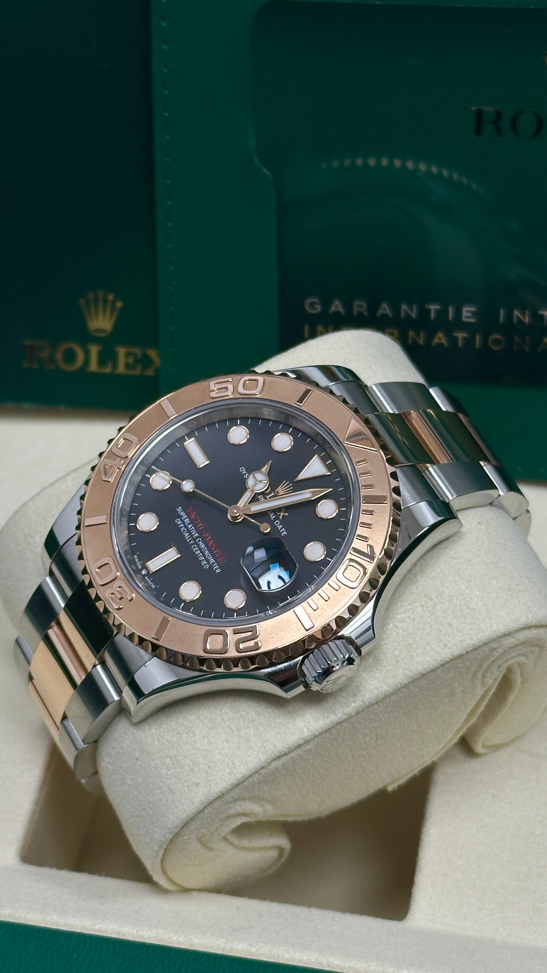 ゆう Rolex Yacht-Master 40mm Everose Gold Black Dial Oyster Bracelet – 1266