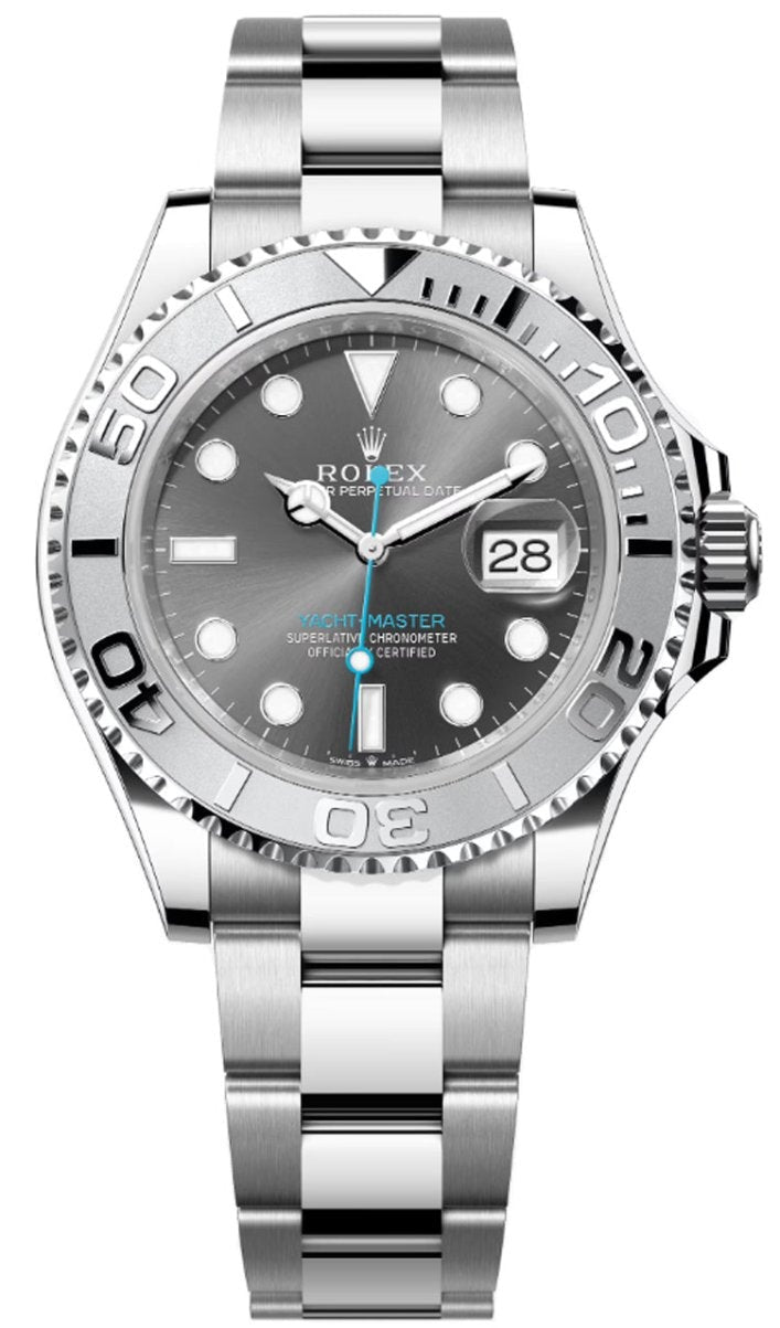 Rolex Yacht-Master 40mm Rhodium Dial Platinum Bezel Oyster Bracelet – 126622