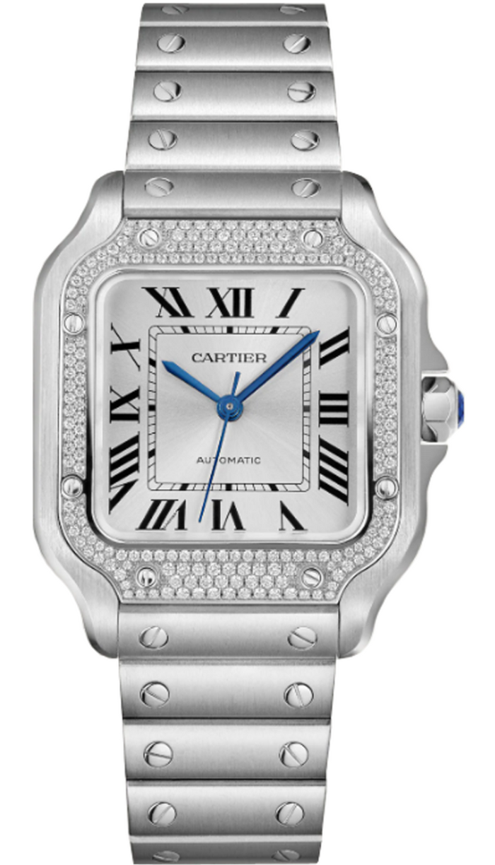 Cartier diamond bezel hot sale