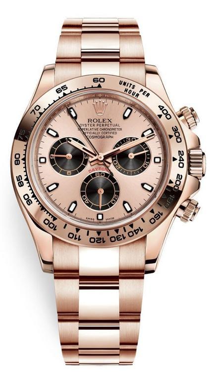 Rolex Daytona Rose Gold Rose Dial 116505