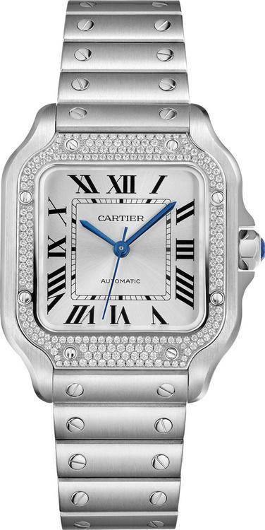 Cartier Santos-Dumont Medium 35.1mm Silver Opaline Dial W4SA0005 - New 2026