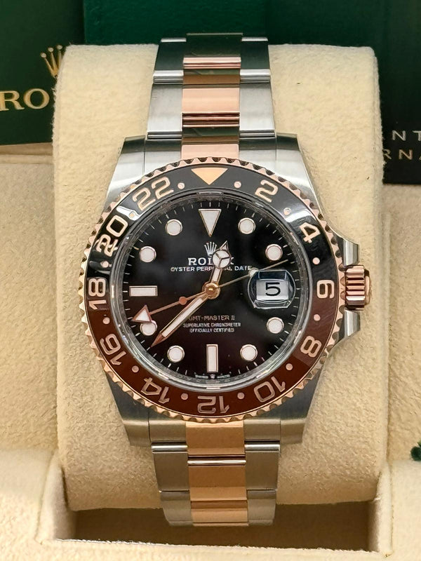 Rolex GMT-Master II 40mm Two-Tone Everose "Rootbeer" - 126711CHNR - New 2025