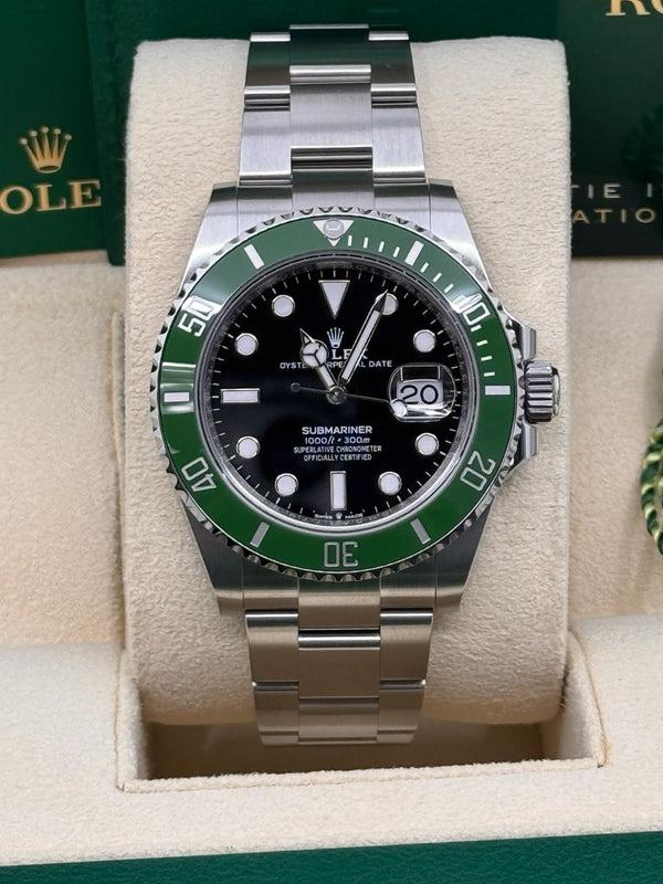 Rolex Submariner 41mm Stainless Steel Black Dial Green Bezel "Starbucks/Kermit" - 126610LV - New 2025