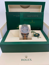 Rolex Datejust 41mm Two-Tone Everose Gold Fluted Bezel "Wimbledon" Dial Oyster - 126331 - New 2025