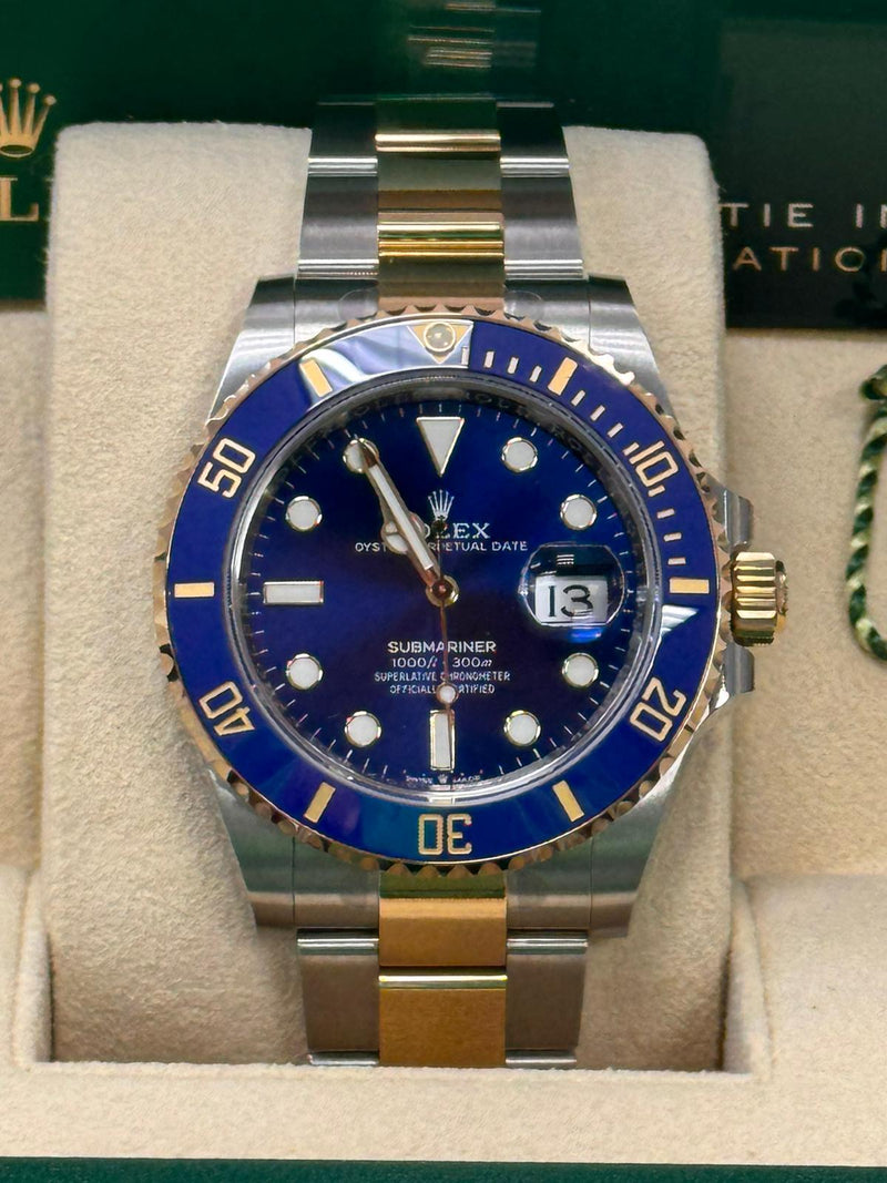 Rolex Submariner 41mm Two-Tone Yellow Gold Blue Dial Blue Bezel "Bluesy" - 126613LB - Brand New 2024