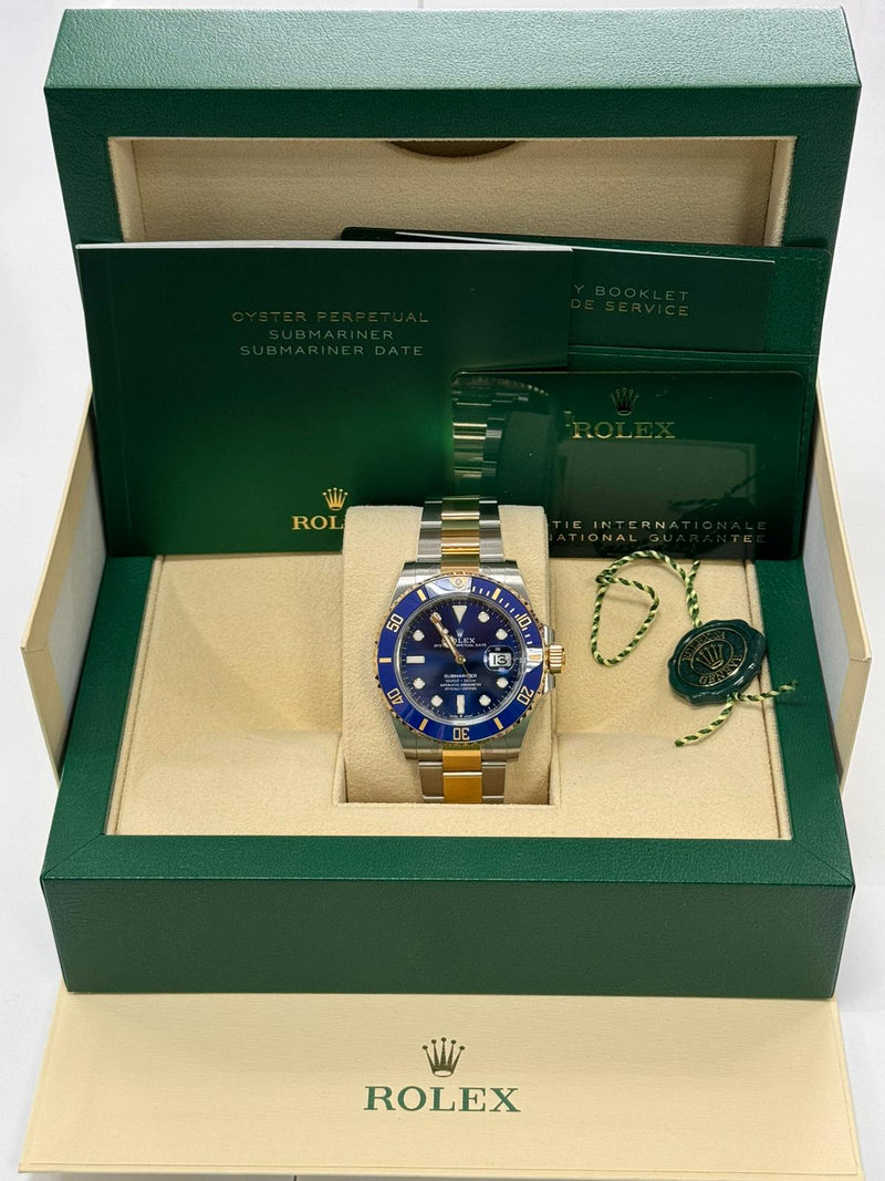 Rolex Submariner 41mm Two-Tone Yellow Gold Blue Dial Blue Bezel 