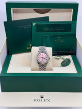 Rolex Lady Datejust 31mm Pink Roman Diamond Fluted Jubilee 278274 - Brand New 2023